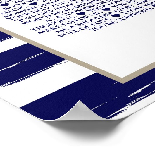 40 dingen waar we dol op zijn van jaloezie strepen poster (Hoek)