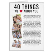 40 Dingen waar we van houden | 40e verjaardag van (Voorkant)