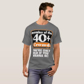40+ donkere Shirten met kruis 2 T-shirt (Voorkant volledig)