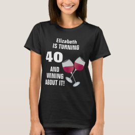 40 draaien en er over winden, gepersonaliseerd t-shirt