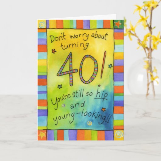 40 draaien kaart (Gele Bloem)