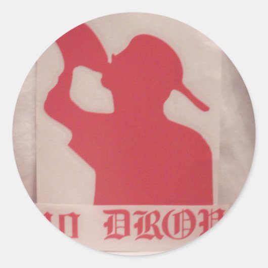 40 Drop Logo Vinyl Sticker (Voorkant)
