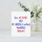 40 een andere drink briefkaart (Staand voorkant)