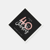 40 en bord van fijn papier servet (Hoek)