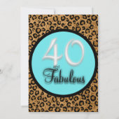 40. en de uitnodiging van de dag van de feestdag (Achterkant)