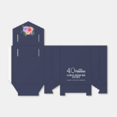 40 en een verbazingwekkende tekst - Waterverf Flor Bedankdoosjes (Uitgevouwen)