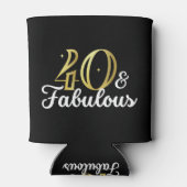 40 en fabelachtige 40ste verjaardag blikjeskoeler (Achterkant)