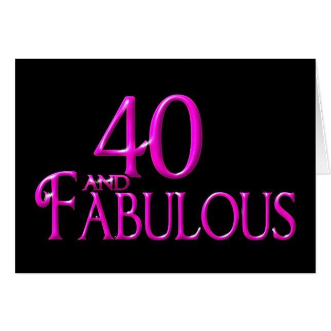 40 en Fabulous (Voorkant Horizontaal)