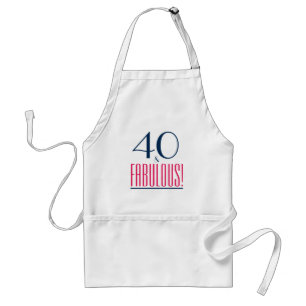 40 en Fabulous! 40e verjaardag Gift Apron Standaard Schort