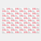 40 en Fabulous 40th Birthday Gift Inpakpapier Vel (Voorkant 2)