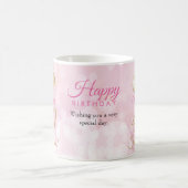 40 en Fabulous 40th Birthday Glitter Balloon Koffiemok (Center)