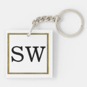 40- en Fabulous 40th Birthday Party Sleutelhanger (Achterkant)