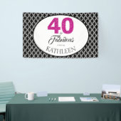 40 en Fabulous Aangepaste 40e verjaardag Spandoek (Beurs)