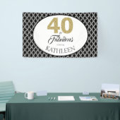 40 en Fabulous Aangepaste 40e verjaardag Spandoek (Beurs)