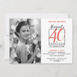  40 en Fabulous Any Number Verjaardag Kaart