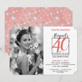 40 en Fabulous Any Number Verjaardag Kaart