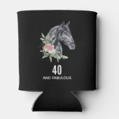 40 en Fabulous Black Horse Head Blikjeskoeler (Achterkant)