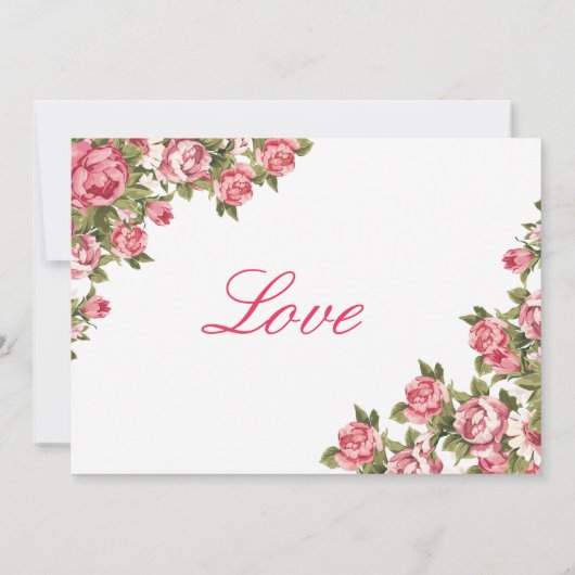 40 en Fabulous Bloemstuk | Uitnodigingen voor 40st (Achterkant)