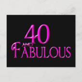 40 en Fabulous Briefkaart (Voorkant)