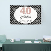 40 en Fabulous Custom 40th Birthday Spandoek (Beurs)
