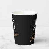 40 en Fabulous Elegant Wit Script Verjaardag Papieren Bekers (Links)