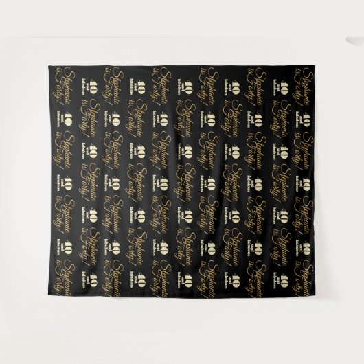 40 en Fabulous Feest Achtergrond Step en Repeat Wandkleed (Voorkant (horizontaal))