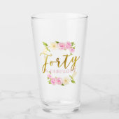 40 en Fabulous Floral Wreath Glas (Voorkant)