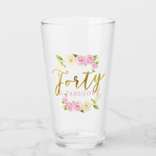 40 en Fabulous Floral Wreath Glas
