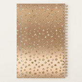 40 en Fabulous Glam Chic Girly Gold Black Blush Planner (Achterkant)