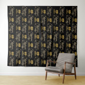 40 en Fabulous Glitter Achtergrond Step and Repeat Wandkleed (In Situ (horizontaal))