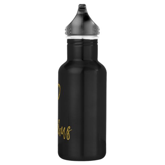 40 en Fabulous Gold Folie Verjaardag Water Fles (Rechts)