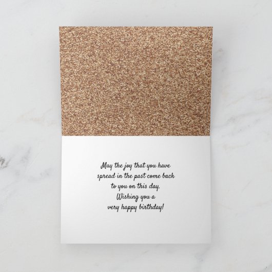 40 en Fabulous Gold Glitter 2 Foto 40e verjaardag Kaart (Binnen)