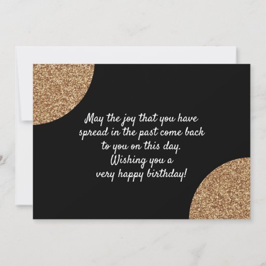 40 en Fabulous Gold Glitter 2 Foto 40e verjaardag Kaart (Achterkant)