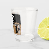 40 en Fabulous Gold Glitter 2 Foto 40e verjaardag Shot Glas (Rechts)