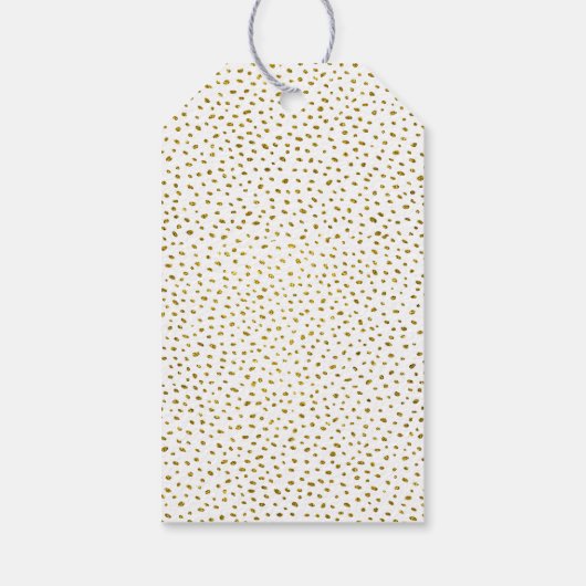 40 en Fabulous Gold Glitter 40e verjaardag Cadeaulabel (Achterkant)