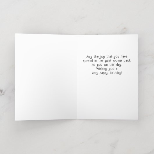 40 en Fabulous Gold Glitter Photo 40th Birthday Folie Wenskaart (Binnenlaag)