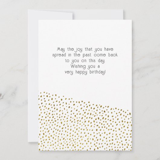 40 en Fabulous Gold Glitter Photo 40th Birthday Kaart (Achterkant)