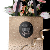 40 en Fabulous Gold Glitter Sparkle Girly 40th Tote Bag