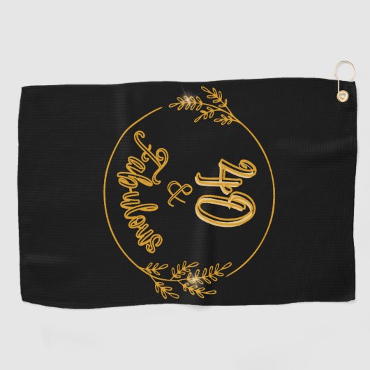 40 en Fabulous Golfhanddoek (Horizontaal)