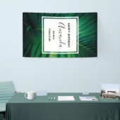 40 en Fabulous Groene Tropische Blad Verjaardag Spandoek (Beurs)