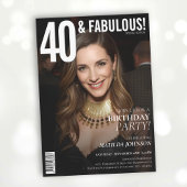 40 en Fabulous Magazine Hoesje 40e verjaardag Kaart