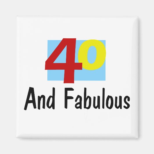 40 en Fabulous Magneet (Voorkant)
