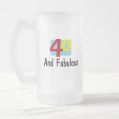 40 en Fabulous Matglas Bierpul (Links)