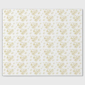 40 en Fabulous Modern 40th Birthday Cadeaupapier (Vlak)