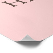 40 en Fabulous Modern Roze 40e Verjaardag Foto Poster (Hoek)