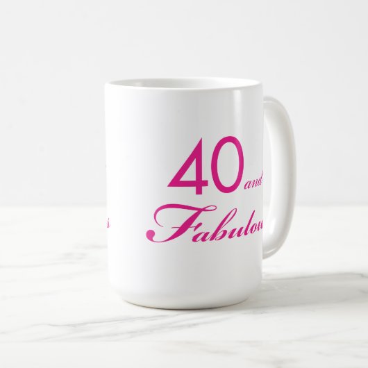 40 en Fabulous Mok #2 (Voorkant rechts)