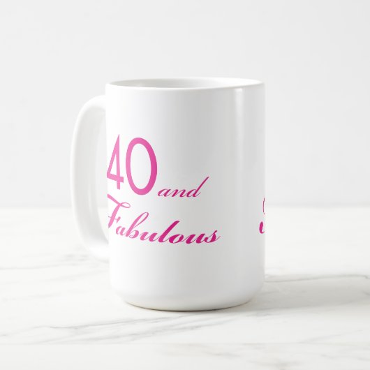 40 en Fabulous Mok #2 (Voorkant links)