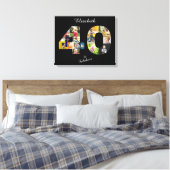 40 en Fabulous Multi Photo Mama 40th Birthday Canvas Afdruk (Insitu (Slaapkamer))