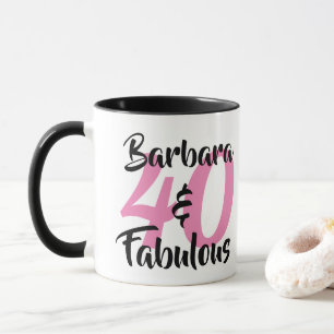 40 en Fabulous Persoonlijk Verjaardagsfeest Mok