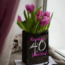 40 en Fabulous Pink and Black, op maat gemaakt